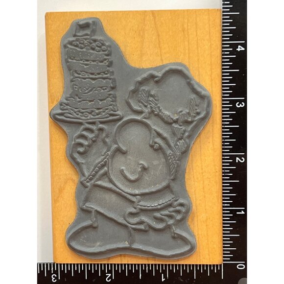 1999 ZIGGY & FRIENDS BALANCED MEAL GP001 WOOD RUBBER STAMP BY STAMPENDOUS - Picture 3 of 6